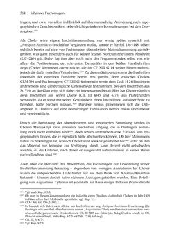 Image of the Page - 364 - in Der sogenannte Antiquus Austriacus und weitere auctores antiquissimi - Zur ältesten Überlieferung römerzeitlicher Inschriften im österreichischen Raum