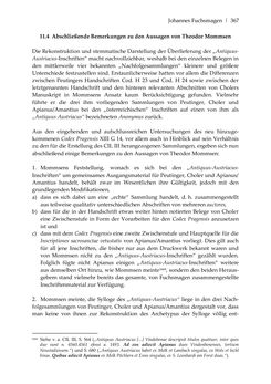Bild der Seite - 367 - in Der sogenannte Antiquus Austriacus und weitere auctores antiquissimi - Zur ältesten Überlieferung römerzeitlicher Inschriften im österreichischen Raum