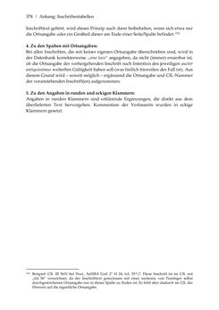Bild der Seite - 378 - in Der sogenannte Antiquus Austriacus und weitere auctores antiquissimi - Zur ältesten Überlieferung römerzeitlicher Inschriften im österreichischen Raum