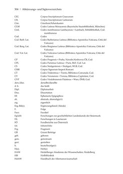 Image of the Page - 504 - in Der sogenannte Antiquus Austriacus und weitere auctores antiquissimi - Zur ältesten Überlieferung römerzeitlicher Inschriften im österreichischen Raum
