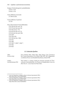 Image of the Page - 510 - in Der sogenannte Antiquus Austriacus und weitere auctores antiquissimi - Zur ältesten Überlieferung römerzeitlicher Inschriften im österreichischen Raum