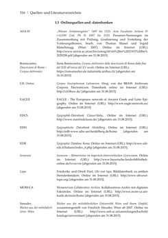 Image of the Page - 516 - in Der sogenannte Antiquus Austriacus und weitere auctores antiquissimi - Zur ältesten Überlieferung römerzeitlicher Inschriften im österreichischen Raum
