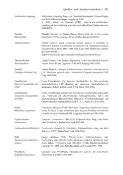 Image of the Page - 521 - in Der sogenannte Antiquus Austriacus und weitere auctores antiquissimi - Zur ältesten Überlieferung römerzeitlicher Inschriften im österreichischen Raum