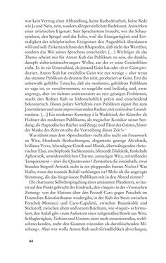 Image of the Page - 44 - in Anton Kuh - Biographie