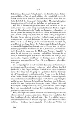 Image of the Page - 234 - in Anton Kuh - Biographie