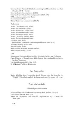 Image of the Page - 526 - in Anton Kuh - Biographie
