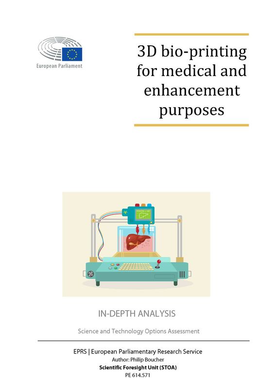 Cover of the book '3D bio-printing for medical and enhancement purposes'