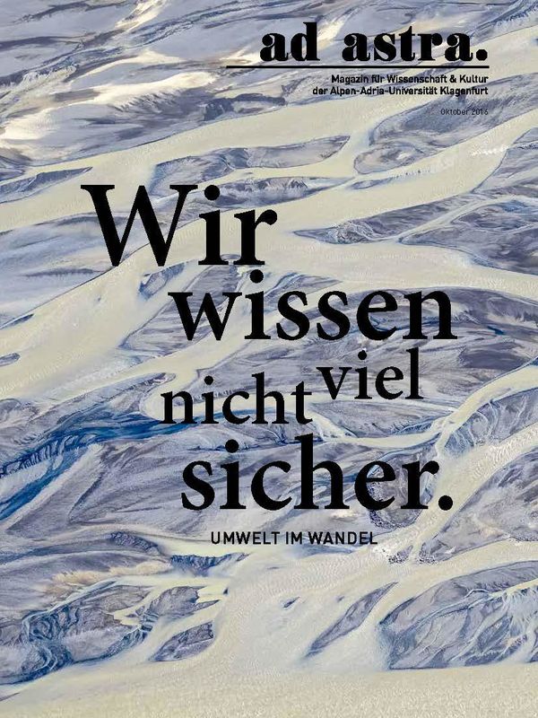 Cover of the book 'ad astra. - Magazin für Wissenschaft & Kultur der Alpen-Adria-Universität Klagenfurt, Volume 3'