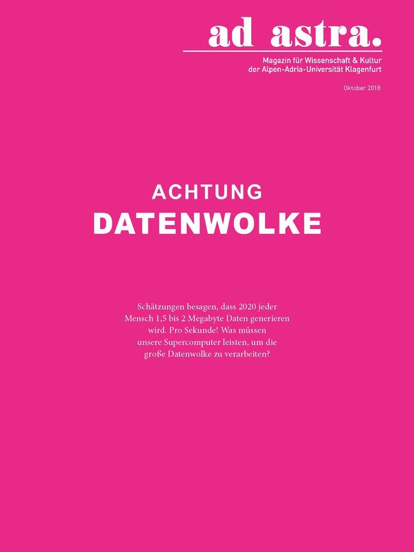 Cover of the book 'ad astra. - Magazin für Wissenschaft & Kultur der Alpen-Adria-Universität Klagenfurt, Volume 7'