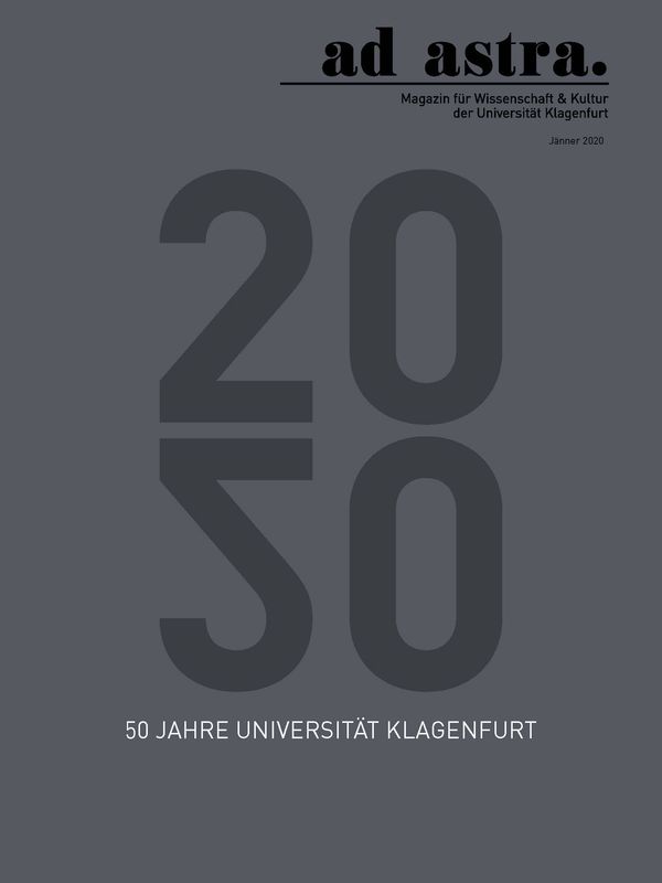 Bucheinband von 'ad astra. - Magazin für Wissenschaft & Kultur der Universität Klagenfurt, Band 9'