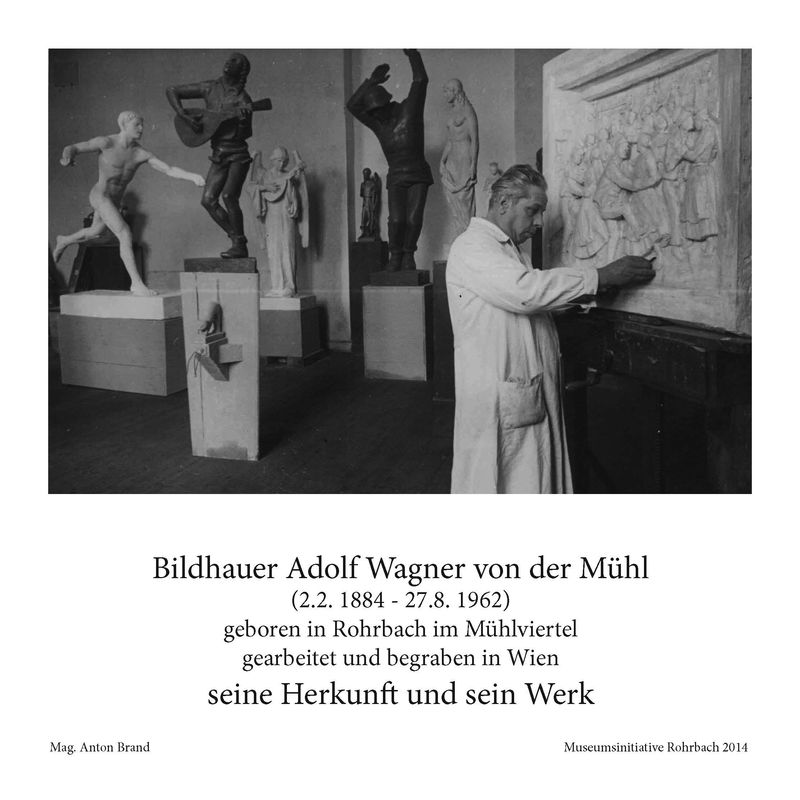 Bucheinband von 'Bildhauer Adolf Wagner von der Mühl - seine Herkunft und sein Werk'