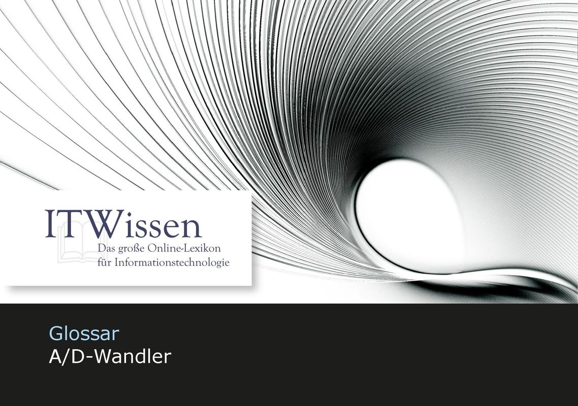 Cover of the book 'IT Wissen - A/D-Wandler'