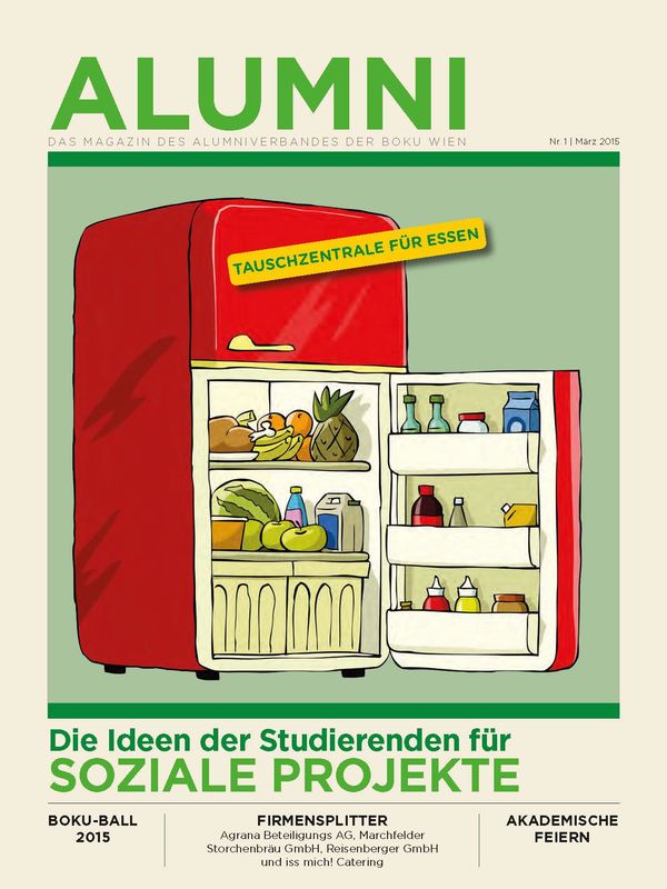 Cover of the book 'Alumni - Das Magazin des Alumniverbandes der Universität für Bodenkultur Wien, Volume 1/2015'