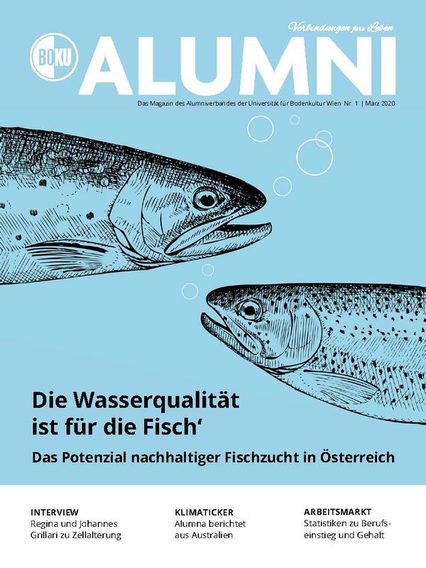 Bucheinband von 'Alumni - Das Magazin des Alumniverbandes der Universität für Bodenkultur Wien, Band 1/2020'