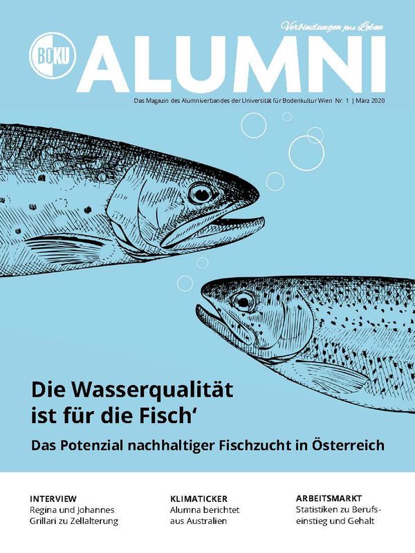 Cover of the book 'Alumni - Das Magazin des Alumniverbandes der Universität für Bodenkultur Wien, Volume 1/2020'