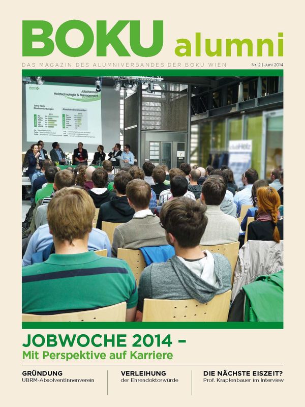 Cover of the book 'Alumni - Das Magazin des Alumniverbandes der Universität für Bodenkultur Wien, Volume 2/2014'