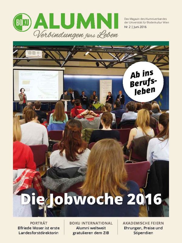 Cover of the book 'Alumni - Das Magazin des Alumniverbandes der Universität für Bodenkultur Wien, Volume 2/2016'