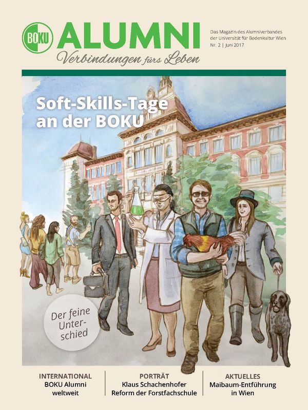 Bucheinband von 'Alumni - Das Magazin des Alumniverbandes der Universität für Bodenkultur Wien, Band 2/2017'