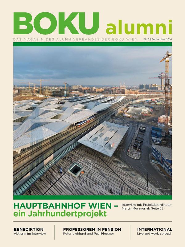 Cover of the book 'Alumni - Das Magazin des Alumniverbandes der Universität für Bodenkultur Wien, Volume 3/2014'