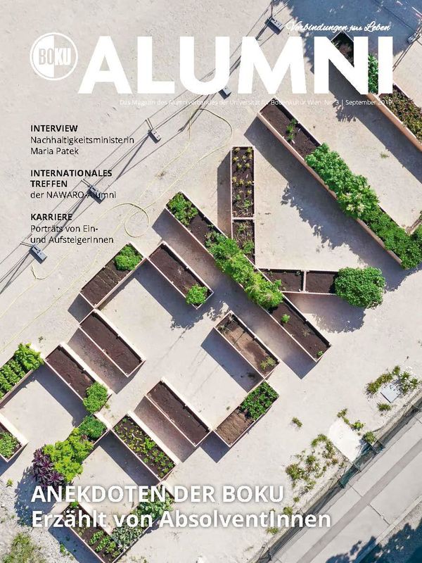 Bucheinband von 'Alumni - Das Magazin des Alumniverbandes der Universität für Bodenkultur Wien, Band 3/2019'