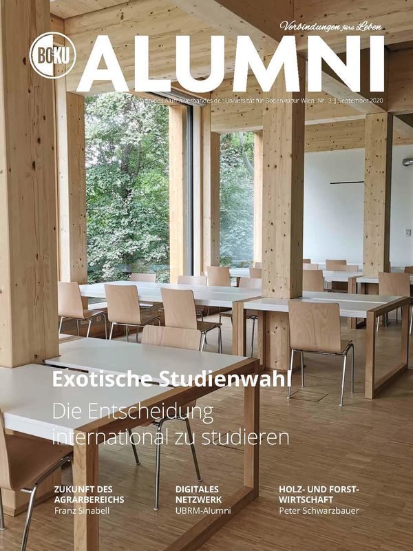 Cover of the book 'Alumni - Das Magazin des Alumniverbandes der Universität für Bodenkultur Wien, Volume 3/2020'