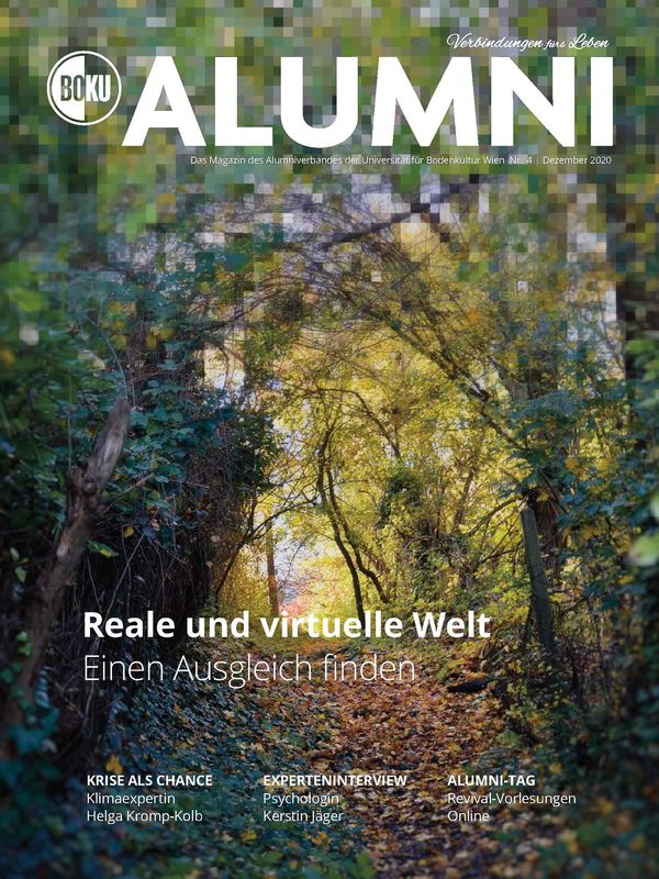 Cover of the book 'Alumni - Das Magazin des Alumniverbandes der Universität für Bodenkultur Wien, Volume 4/2020'