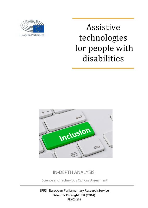 Bucheinband von 'Assistive technologies for people with disabilities'