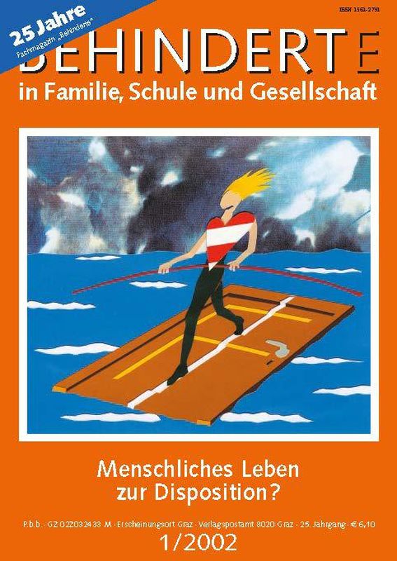 Cover of the book 'Behinderte in Familie, Schule und Gesellschaft, Volume 1/2002'