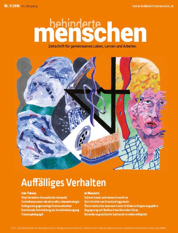 Cover of the book 'Behinderte Menschen - Zeitschrift für gemeinsames Leben, Lernen und Arbeiten, Volume 1/2018'