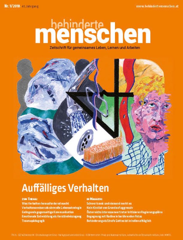 Bucheinband von 'Behinderte Menschen - Zeitschrift für gemeinsames Leben, Lernen und Arbeiten, Band 1/2018'