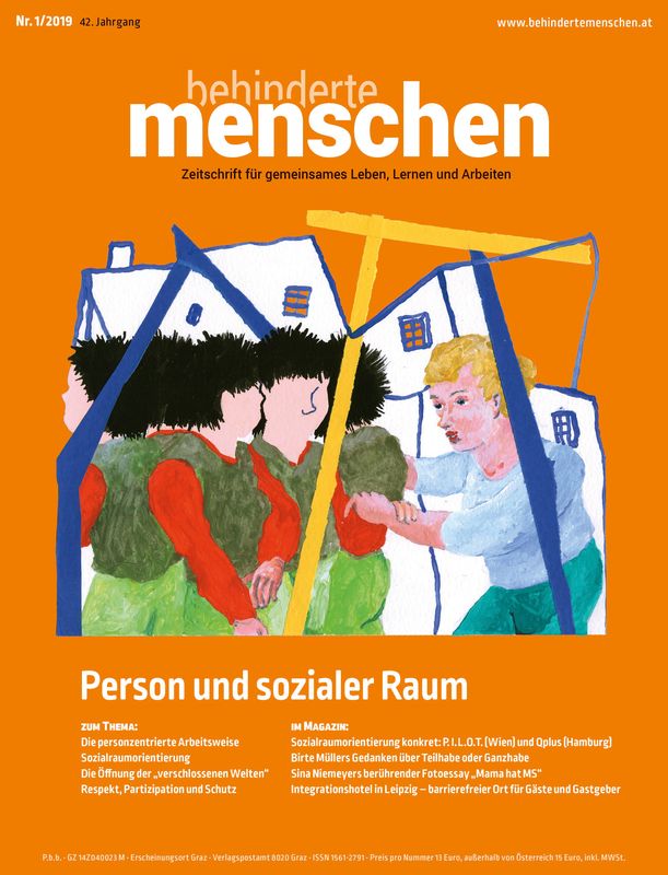 Bucheinband von 'Behinderte Menschen - Zeitschrift für gemeinsames Leben, Lernen und Arbeiten, Band 1/2019'