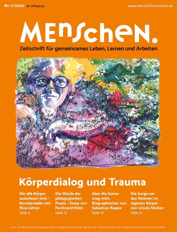 Cover of the book 'Menschen. - Zeitschrift für gemeinsames Leben, Lernen und Arbeiten, Volume 1/2020'