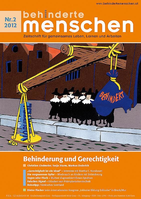 Bucheinband von 'Behinderte Menschen - Zeitschrift für gemeinsames Leben, Lernen und Arbeiten, Band 2/2012'