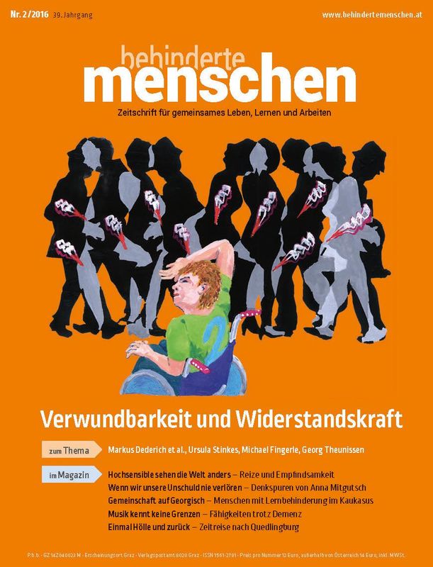 Bucheinband von 'Behinderte Menschen - Zeitschrift für gemeinsames Leben, Lernen und Arbeiten, Band 2/2016'