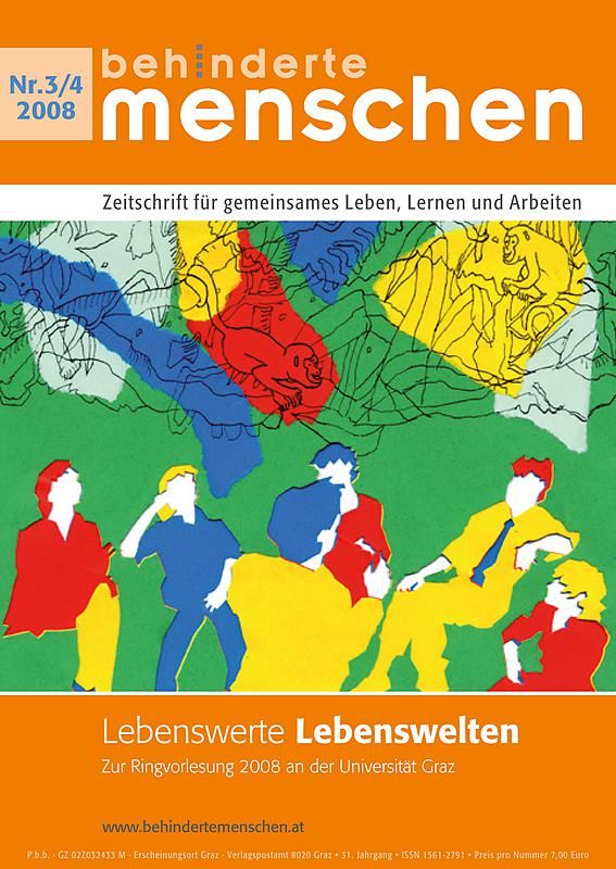 Bucheinband von 'Behinderte Menschen - Zeitschrift für gemeinsames Leben, Lernen und Arbeiten, Band 3+4/2008'