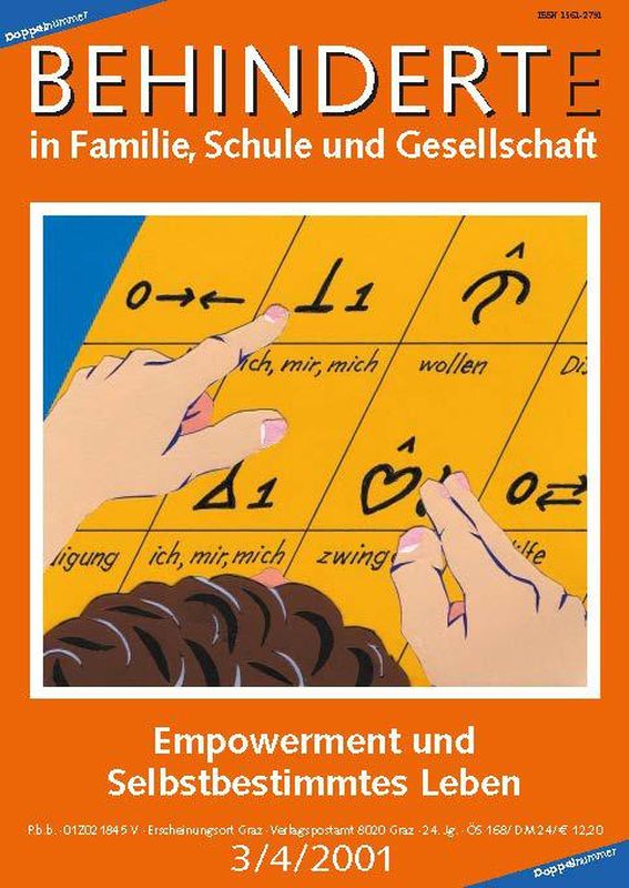 Cover of the book 'Behinderte in Familie, Schule und Gesellschaft, Volume 3+4/2001'