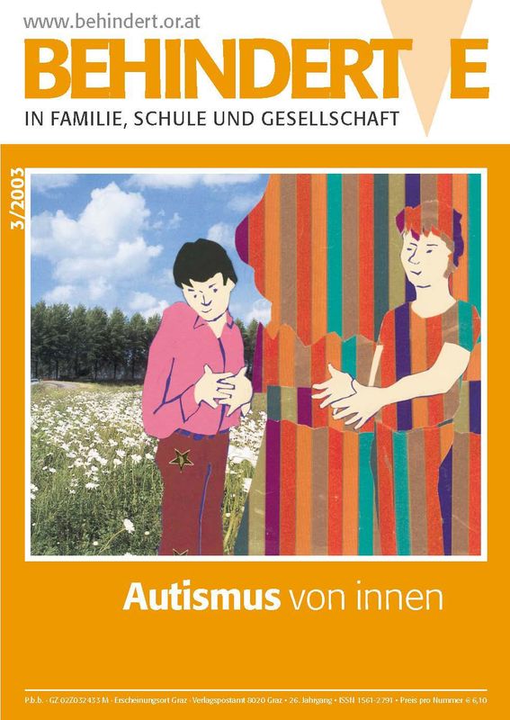 Cover of the book 'Behinderte in Familie, Schule und Gesellschaft, Volume 3/2003'