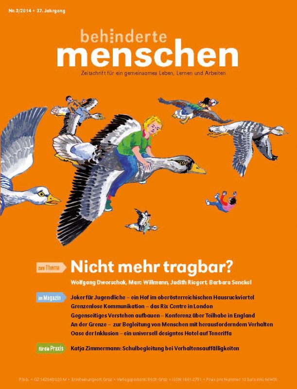 Cover of the book 'Behinderte Menschen - Zeitschrift für gemeinsames Leben, Lernen und Arbeiten, Volume 3/2014'