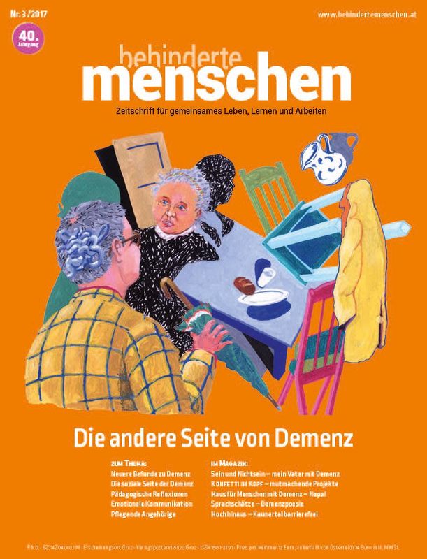 Cover of the book 'Behinderte Menschen - Zeitschrift für gemeinsames Leben, Lernen und Arbeiten, Volume 3/2017'