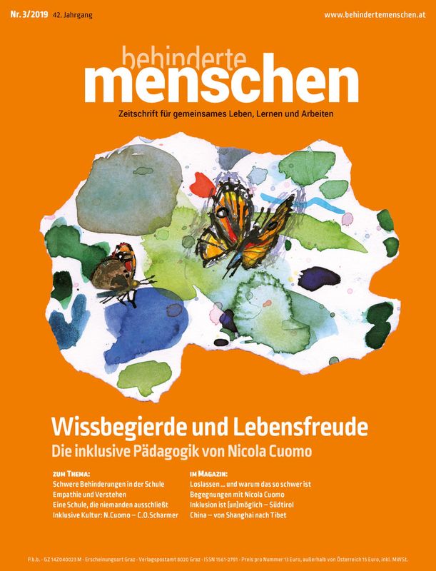 Cover of the book 'Behinderte Menschen - Zeitschrift für gemeinsames Leben, Lernen und Arbeiten, Volume 3/2019'