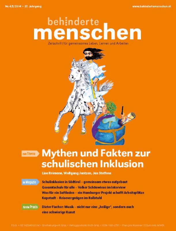 Cover of the book 'Behinderte Menschen - Zeitschrift für gemeinsames Leben, Lernen und Arbeiten, Volume 4+5/2014'