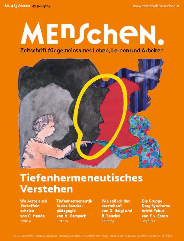 Bucheinband von 'Menschen. - Zeitschrift für gemeinsames Leben, Lernen und Arbeiten, Band 4/5/2020'