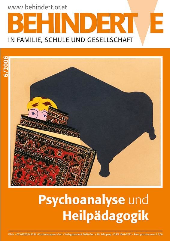 Cover of the book 'Behinderte in Familie, Schule und Gesellschaft, Volume 6/2006'