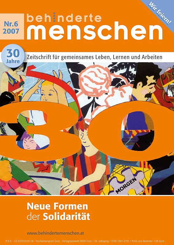Cover of the book 'Behinderte Menschen - Zeitschrift für gemeinsames Leben, Lernen und Arbeiten, Volume 6/2007'