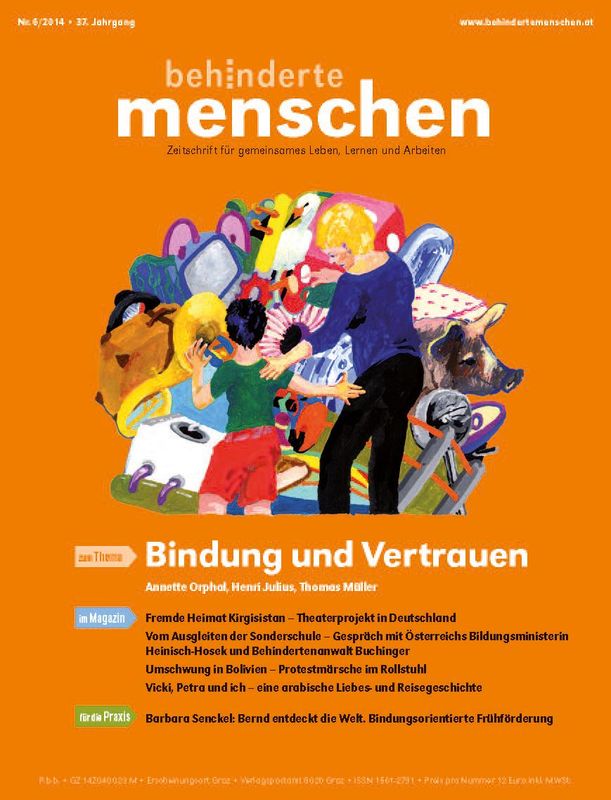 Cover of the book 'Behinderte Menschen - Zeitschrift für gemeinsames Leben, Lernen und Arbeiten, Volume 6/2014'