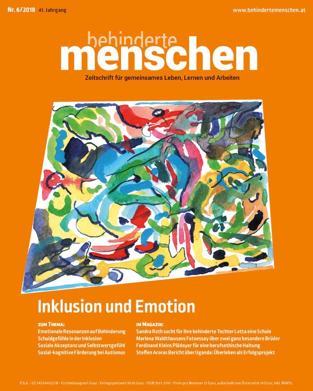 Cover of the book 'Behinderte Menschen - Zeitschrift für gemeinsames Leben, Lernen und Arbeiten, Volume 6/2018'