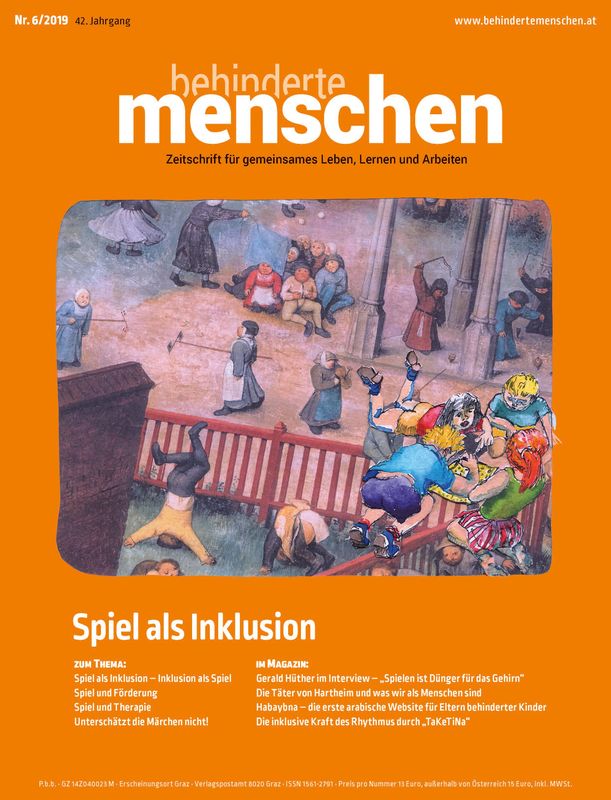 Cover of the book 'Behinderte Menschen - Zeitschrift für gemeinsames Leben, Lernen und Arbeiten, Volume 6/2019'