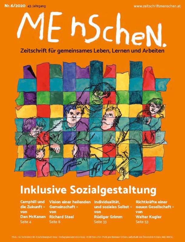 Cover of the book 'Menschen. - Zeitschrift für gemeinsames Leben, Lernen und Arbeiten, Volume 6/2020'