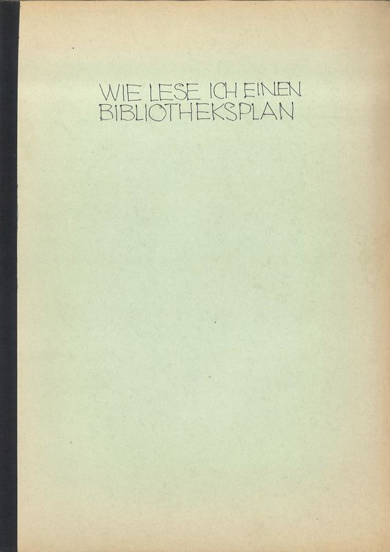 Cover of the book 'Wie lese ich einen Bibliotheksplan?'