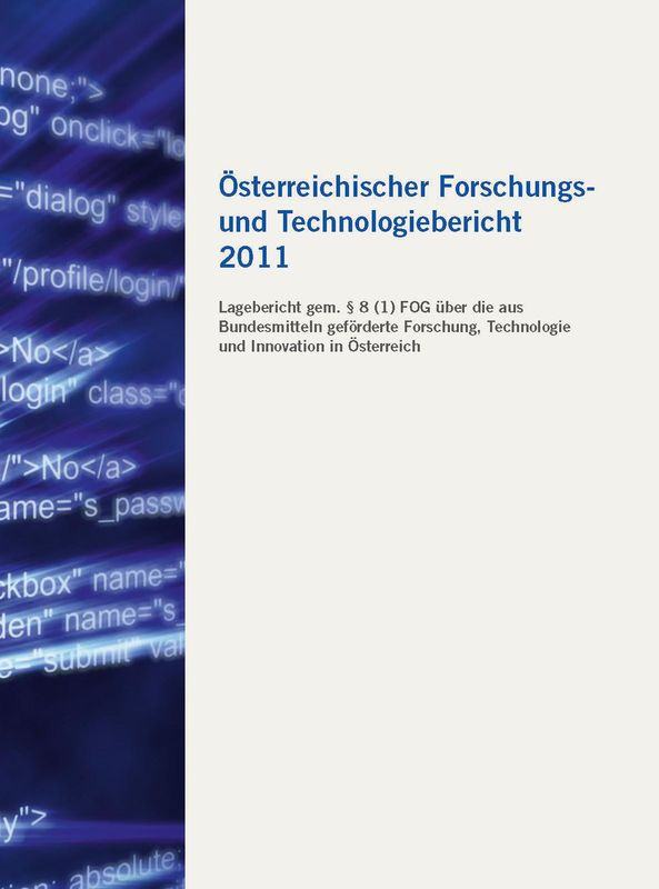 Cover of the book 'Österreichischer Forschung- und Technologiebericht 2011'